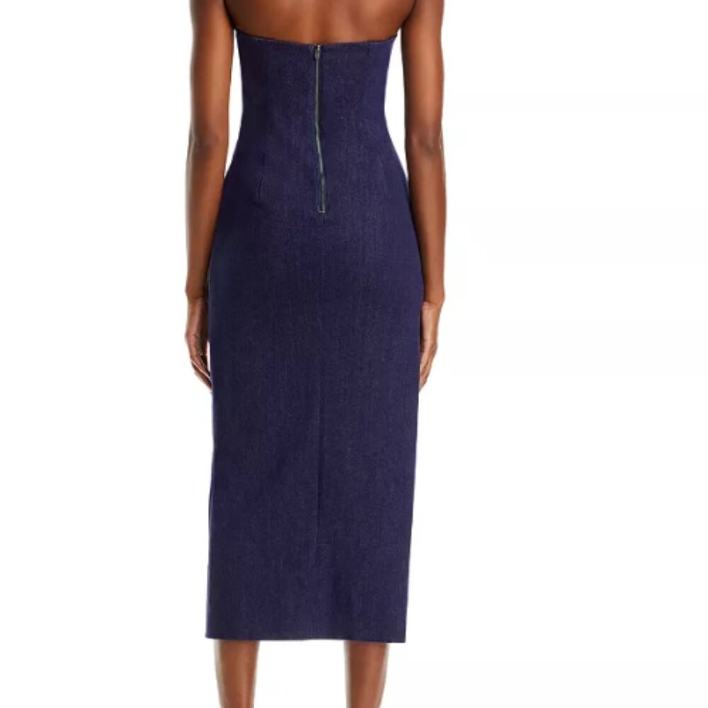 Eleni Denim Midi Dress - Size 10